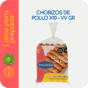 CHORIZOS DE POLLO X10  - 900 gr