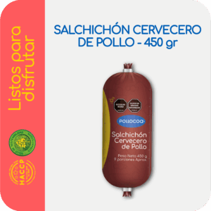 SALCHICHÓN CERVECERO DE POLLO X 450G